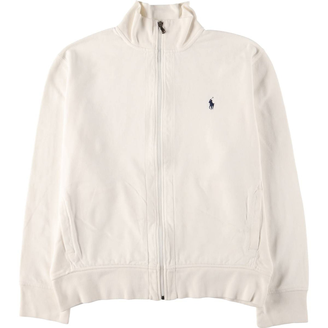 Ralph Lauren POLO by Ralph Lauren full zip sweatshirt, men's XL size cotton white type Vintage Second Hand