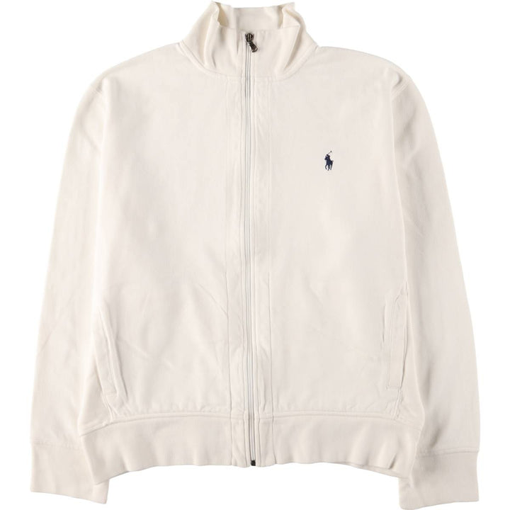 Ralph Lauren POLO by Ralph Lauren full zip sweatshirt, men's XL size cotton white type Vintage Second Hand
