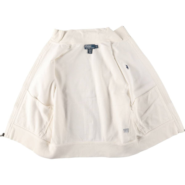 Ralph Lauren POLO by Ralph Lauren full zip sweatshirt, men's XL size cotton white type Vintage Second Hand