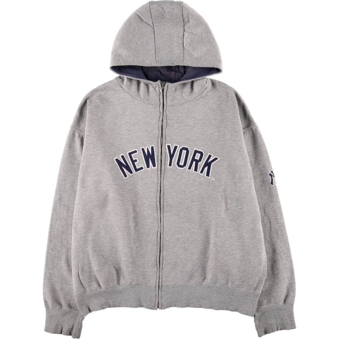 MLB Sweat Full Zip Hoodie Men's XL unclear gray type Vintage Second Hand