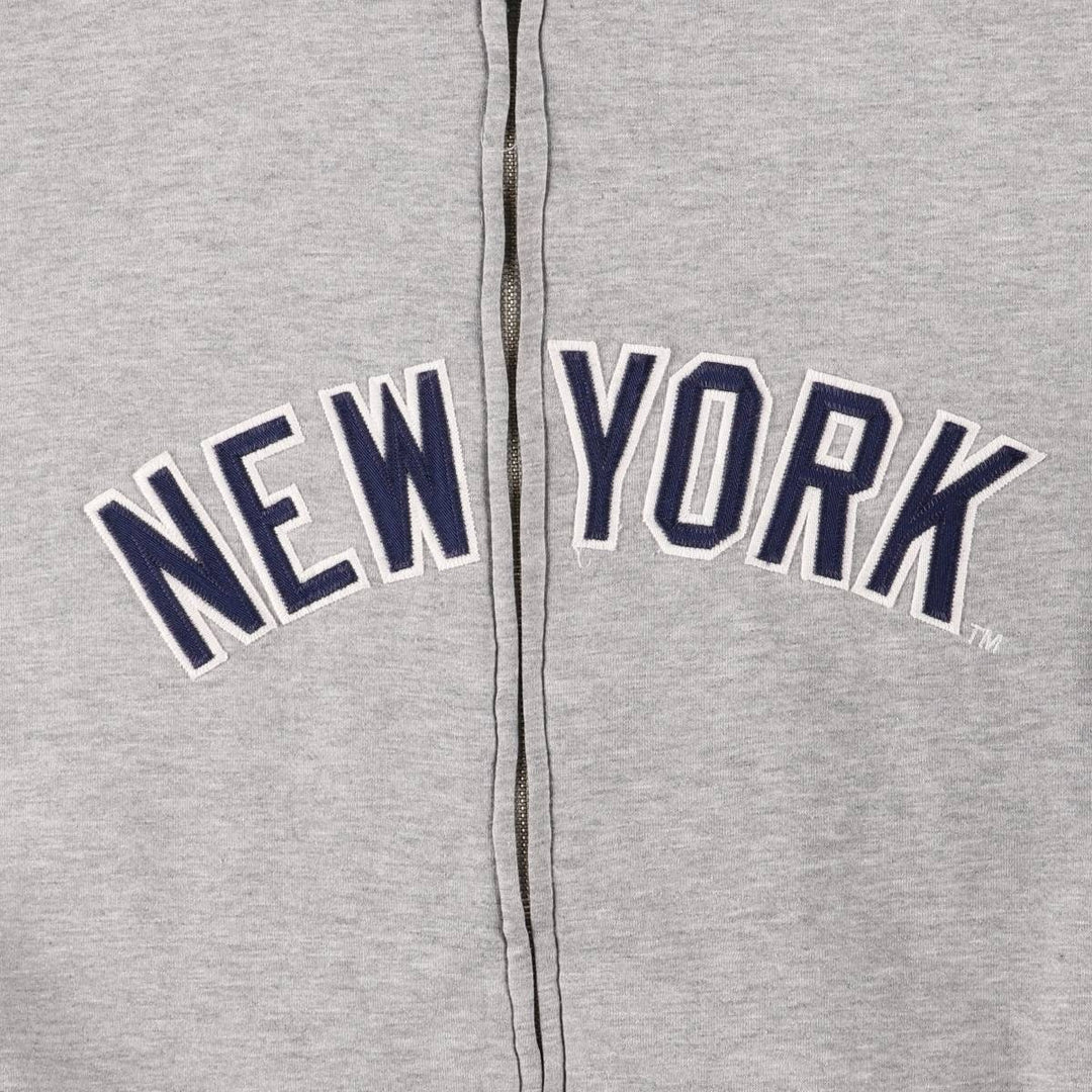 MLB Sweat Full Zip Hoodie Men's XL unclear gray type Vintage Second Hand