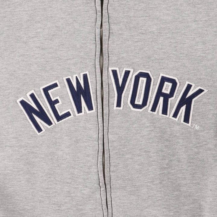 MLB Sweat Full Zip Hoodie Men's XL unclear gray type Vintage Second Hand