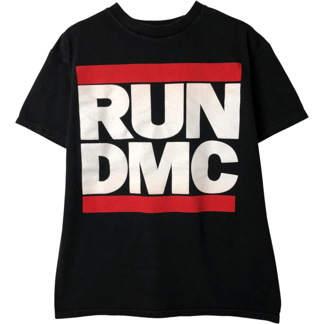 RUN DMC Rap T-shirt, Men's Size Medium cotton black type Vintage Second Hand