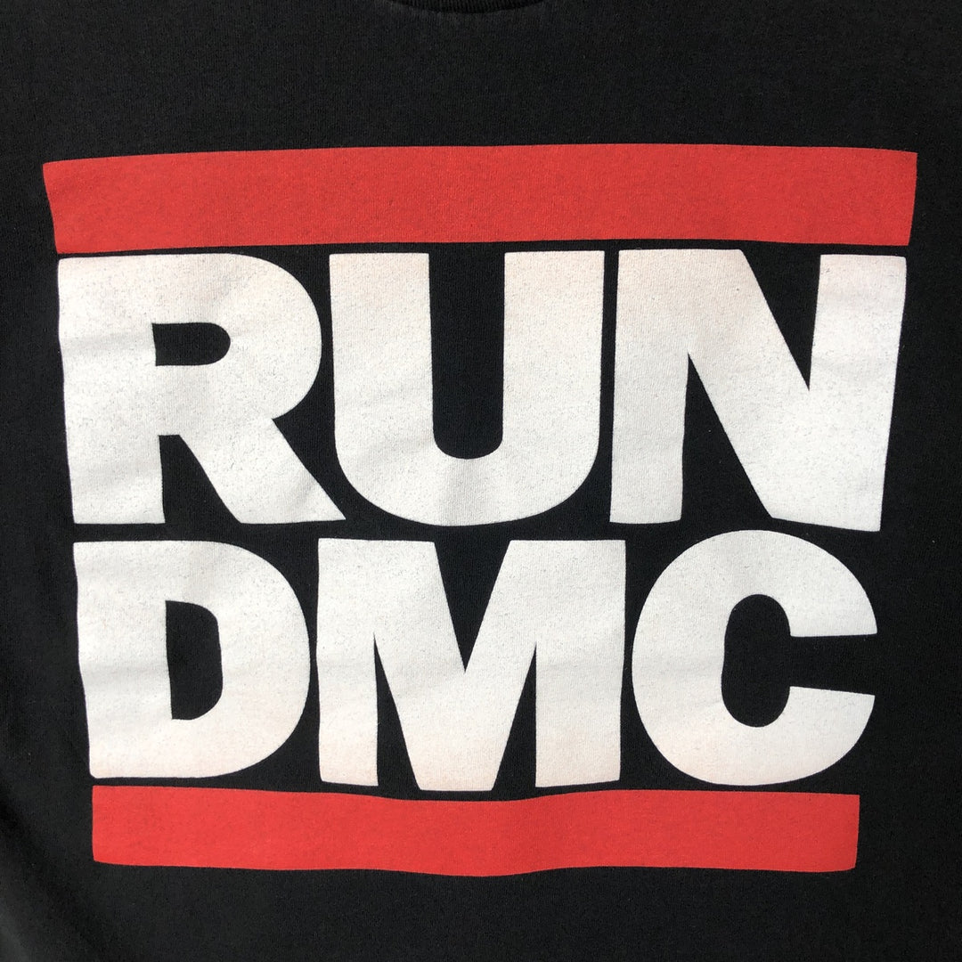 RUN DMC Rap T-shirt, Men's Size Medium cotton black type Vintage Second Hand