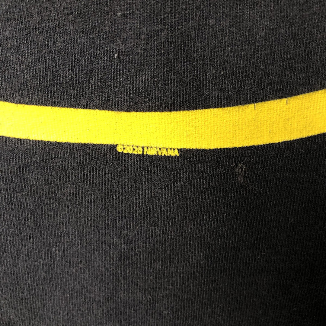 NIRVANA Nirvana Band T-shirt, Band T, Men's L size cotton blue type Vintage Second Hand