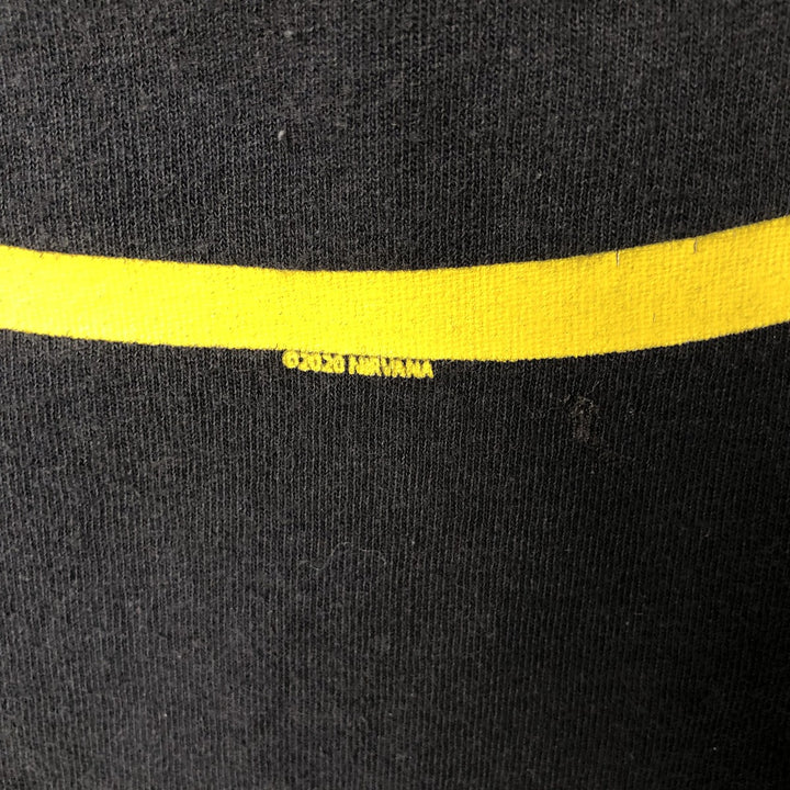 NIRVANA Nirvana Band T-shirt, Band T, Men's L size cotton blue type Vintage Second Hand