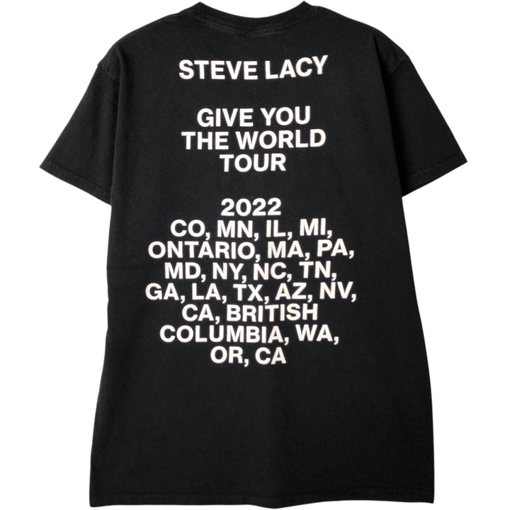 Gildan Steve Lacy band T-shirt, size M (men's) cotton black type Vintage Second Hand