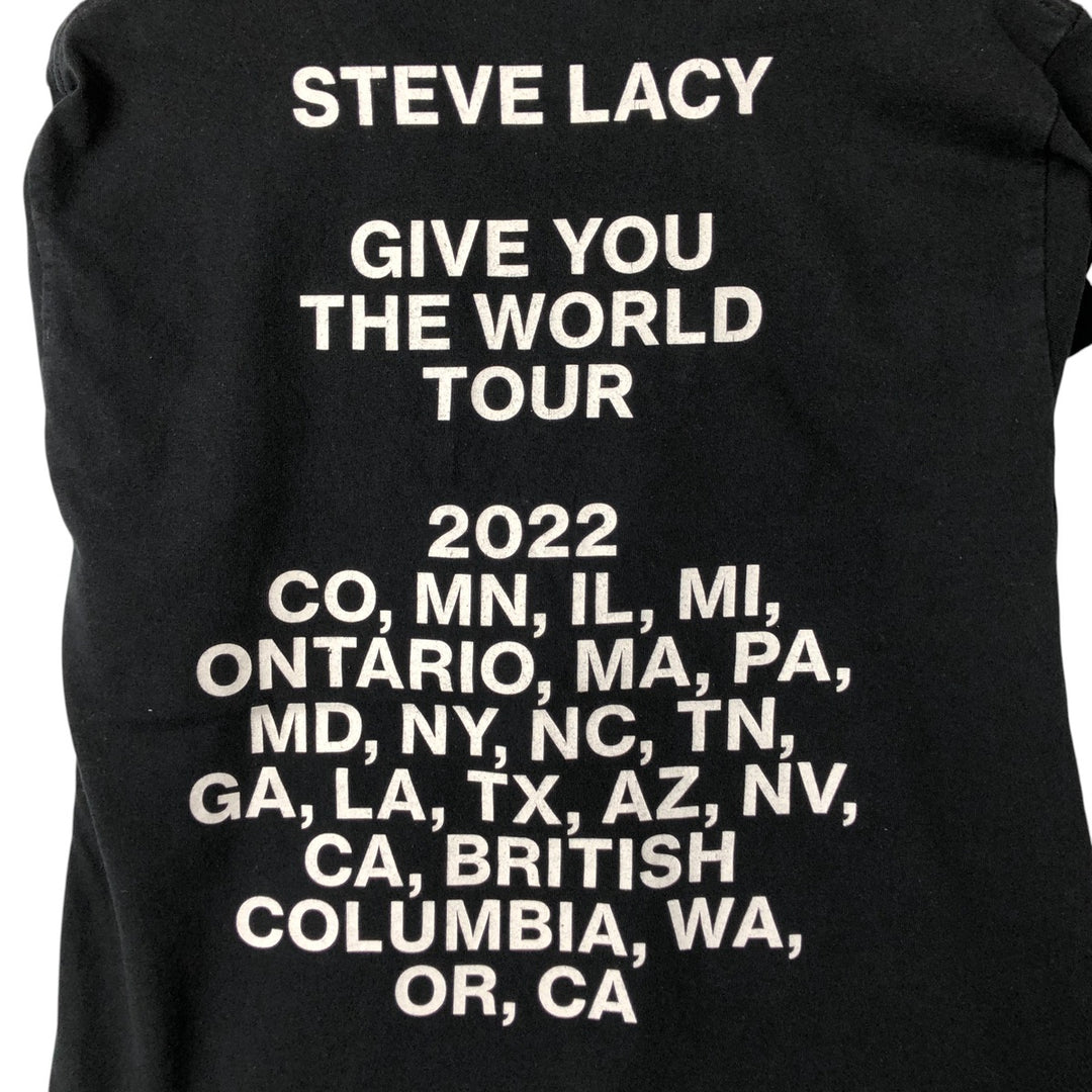 Gildan Steve Lacy band T-shirt, size M (men's) cotton black type Vintage Second Hand