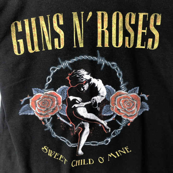 Guns N' Roses Band T-shirt, Men's M size cotton black type Vintage Second Hand