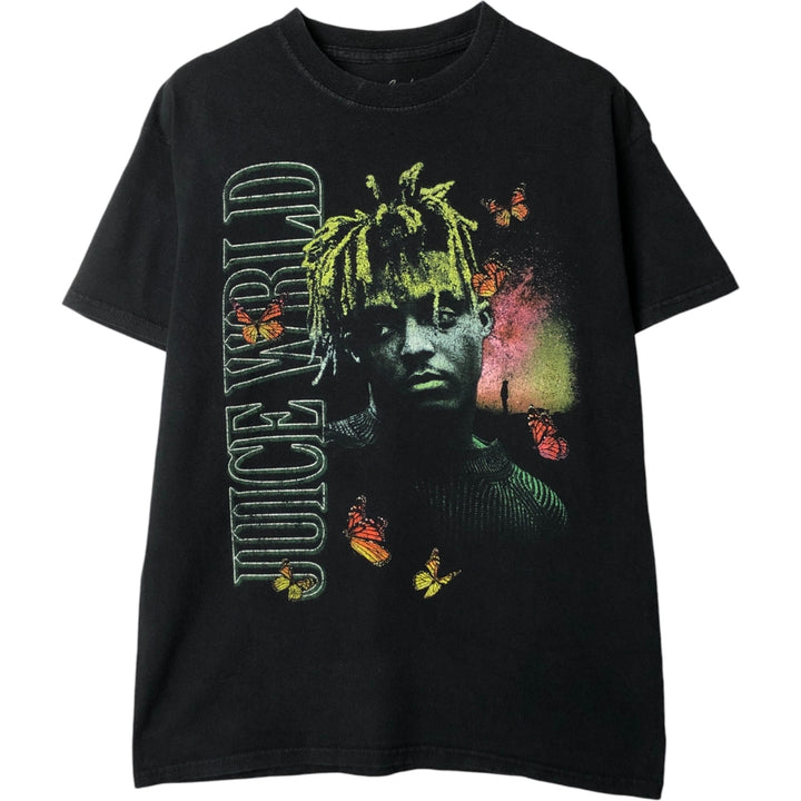 JUICE WRLD Rap T-shirt, Men's Size Medium cotton black type Vintage Second Hand
