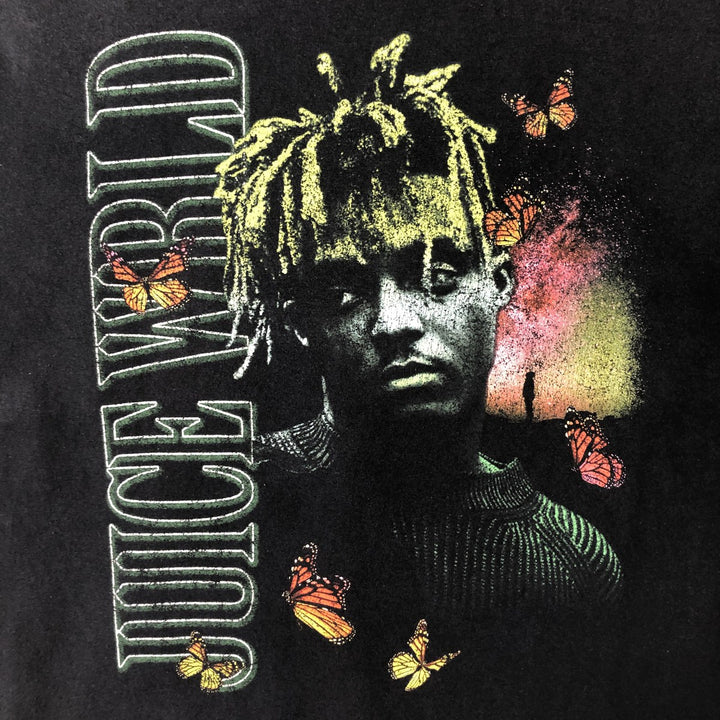 JUICE WRLD Rap T-shirt, Men's Size Medium cotton black type Vintage Second Hand