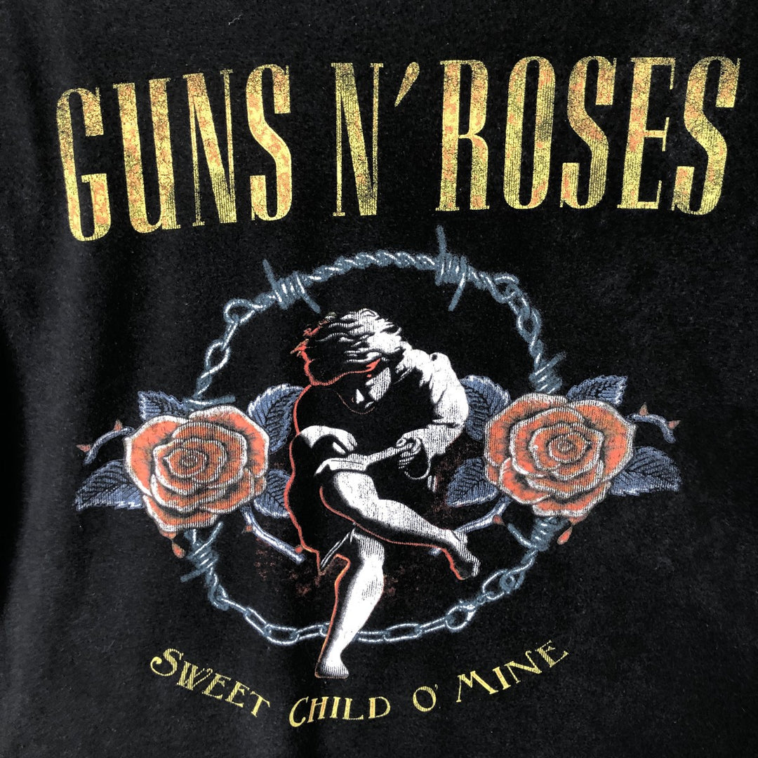 Guns N' Roses Band T-shirt, Men's M size cotton black type Vintage Second Hand