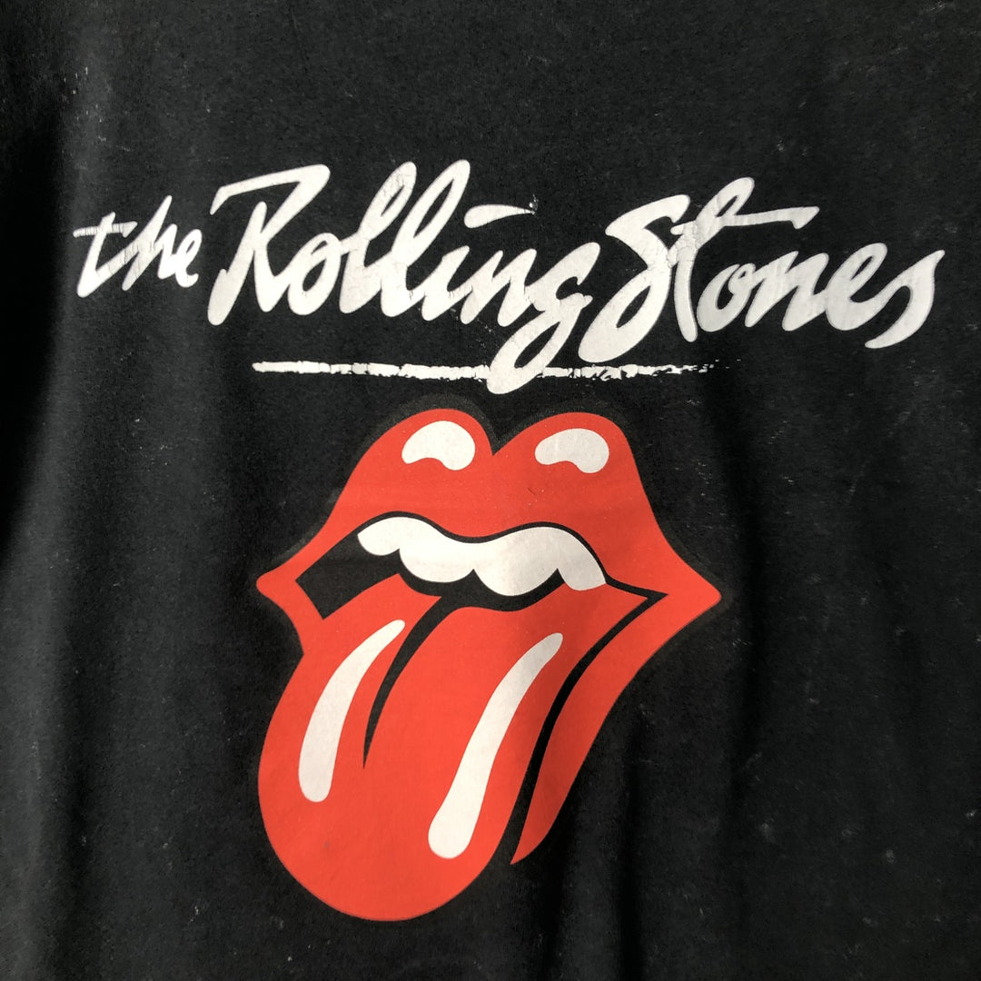 The Rolling Stones Band T-shirt, Men's M size cotton black type Vintage Second Hand