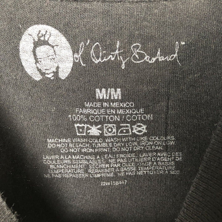 OL'DIRTY BASTARD Rap T-shirt, Men's M size cotton black type Vintage Second Hand