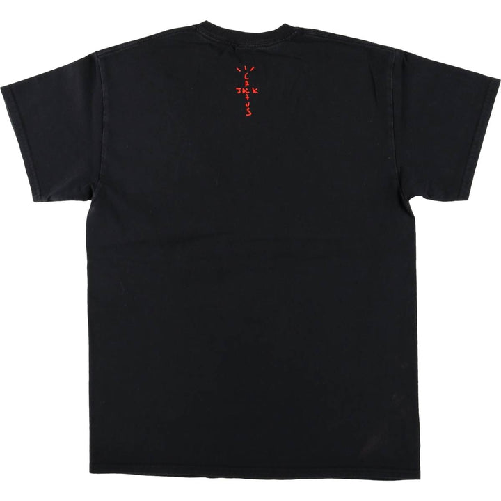 CACTUS JACK Travis Scott x McDonald's All American '92 Advertising T-Shirt, Men's Size Small cotton black type Vintage Second Hand