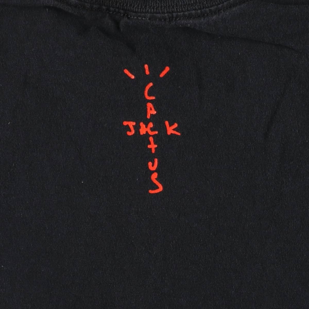 CACTUS JACK Travis Scott x McDonald's All American '92 Advertising T-Shirt, Men's Size Small cotton black type Vintage Second Hand