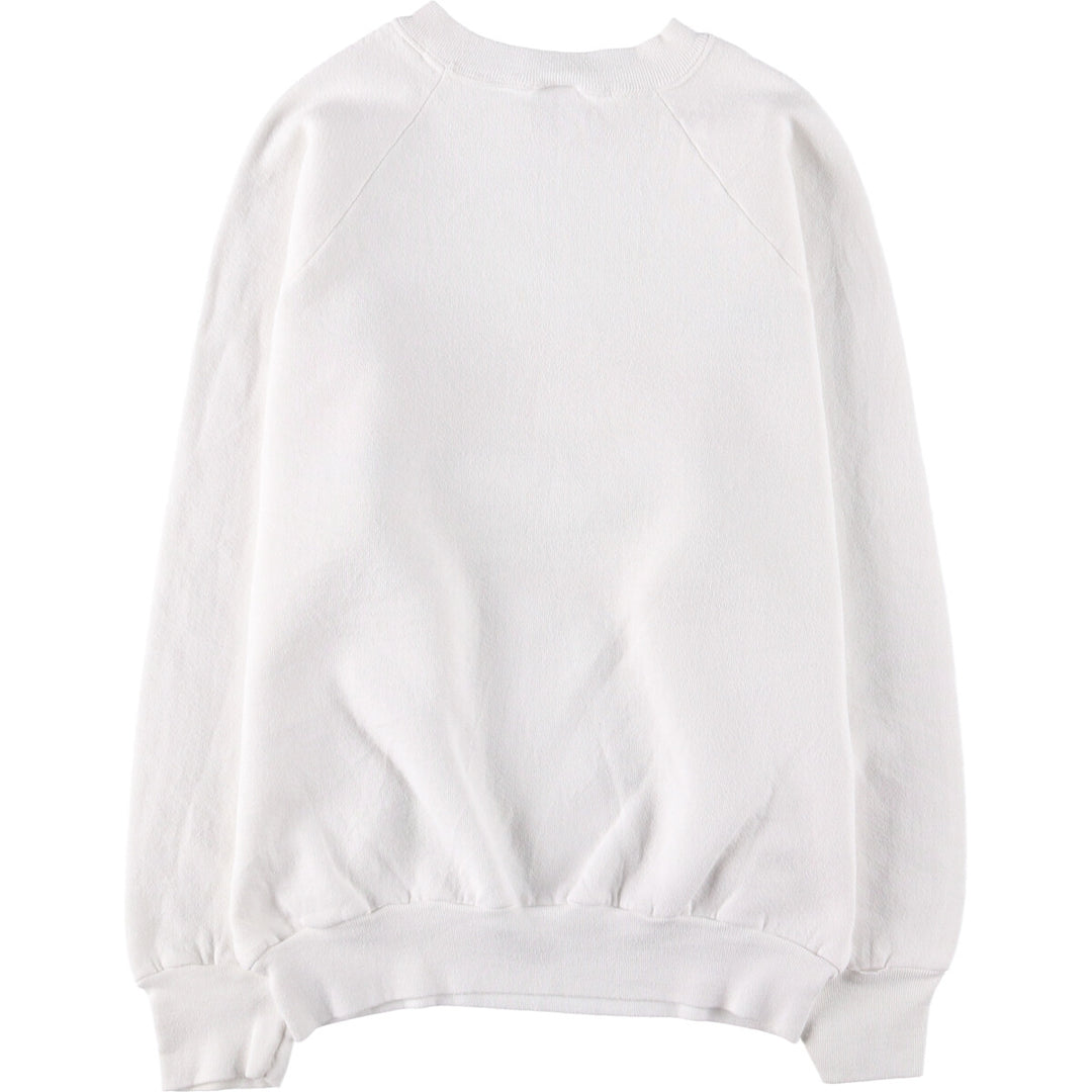 Vintage 90'S Fruit of the Loom print sweatshirt, made in the USA, size M, men's cotton white type Vintage Second Hand