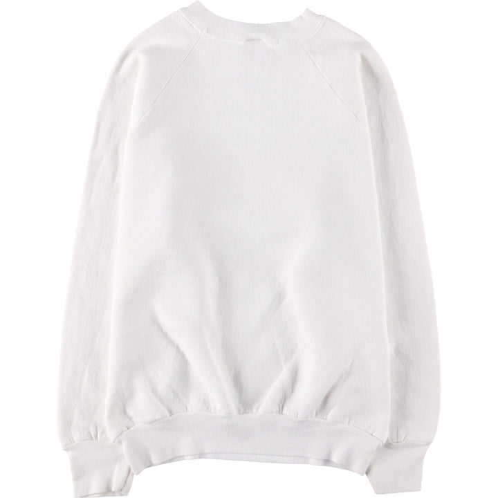 Vintage 90'S Fruit of the Loom print sweatshirt, made in the USA, size M, men's cotton white type Vintage Second Hand