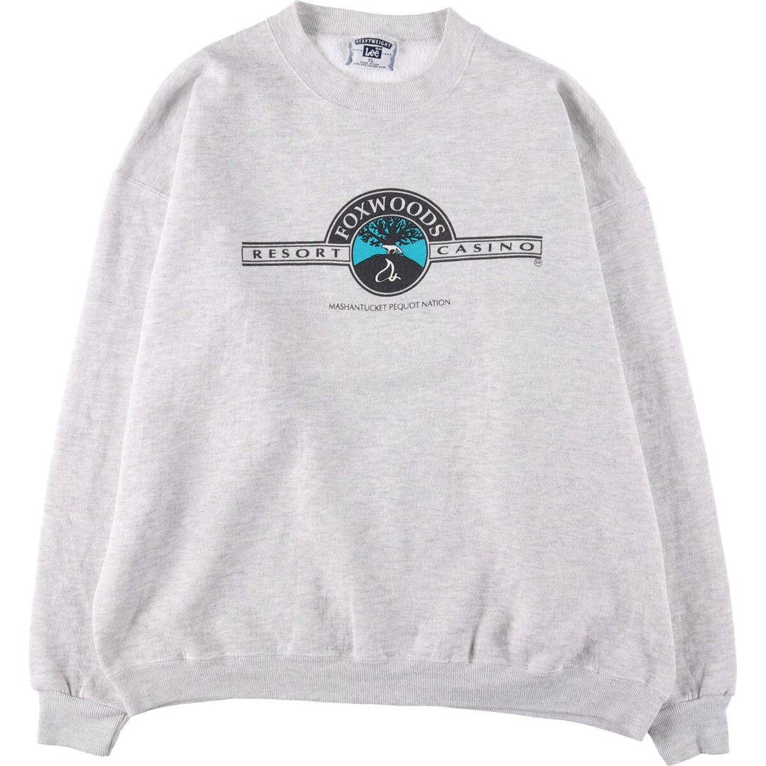 Vintage 90'S Lee printed sweatshirt, made in the USA, men's size XL cotton gray type Vintage Second Hand
