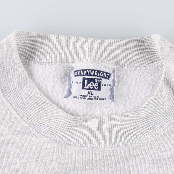 Vintage 90'S Lee printed sweatshirt, made in the USA, men's size XL cotton gray type Vintage Second Hand
