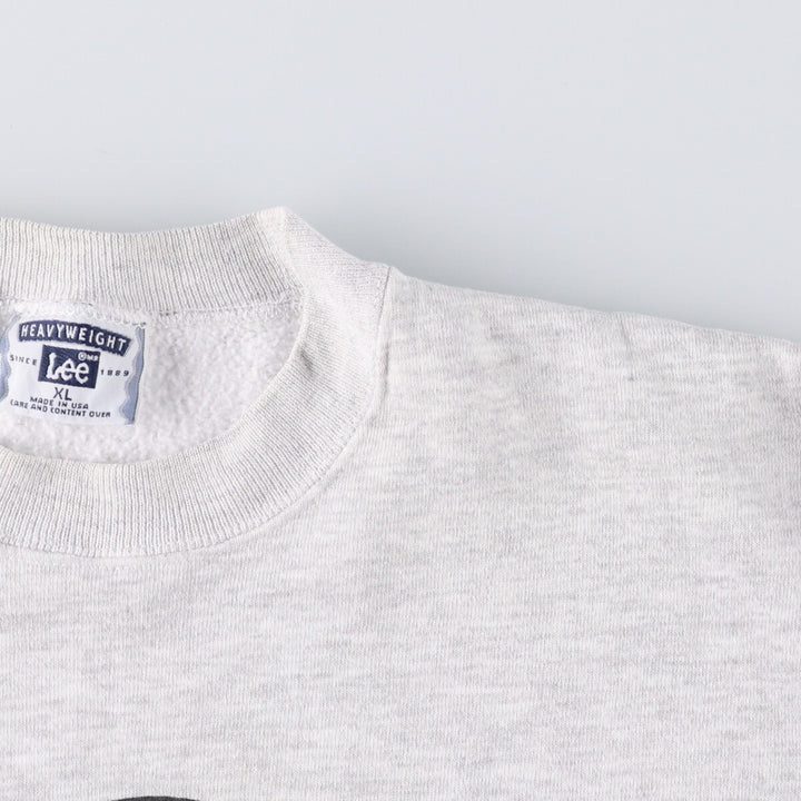 Vintage 90'S Lee printed sweatshirt, made in the USA, men's size XL cotton gray type Vintage Second Hand