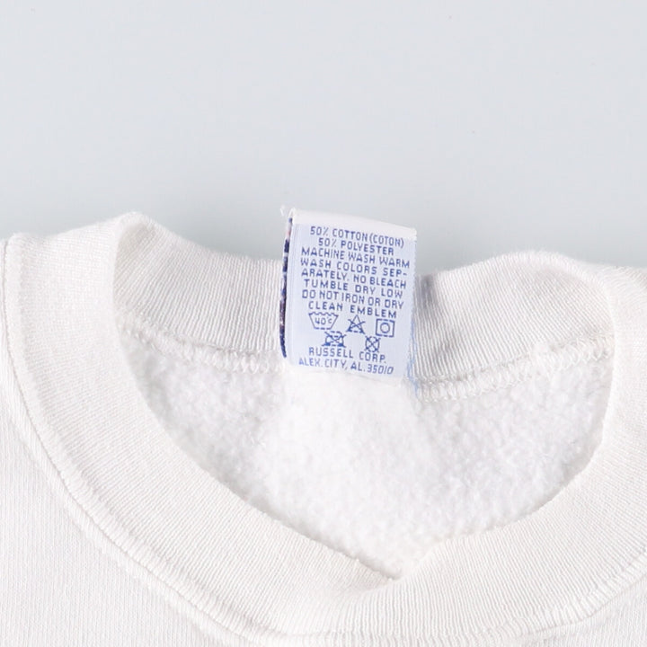 Vintage 90'S Russell ATHLETIC sweatshirt, Made in USA, Men's XL cotton white type Vintage Second Hand