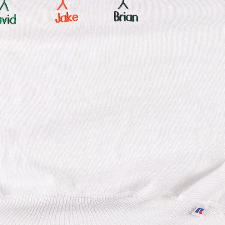 Vintage 90'S Russell ATHLETIC sweatshirt, Made in USA, Men's XL cotton white type Vintage Second Hand
