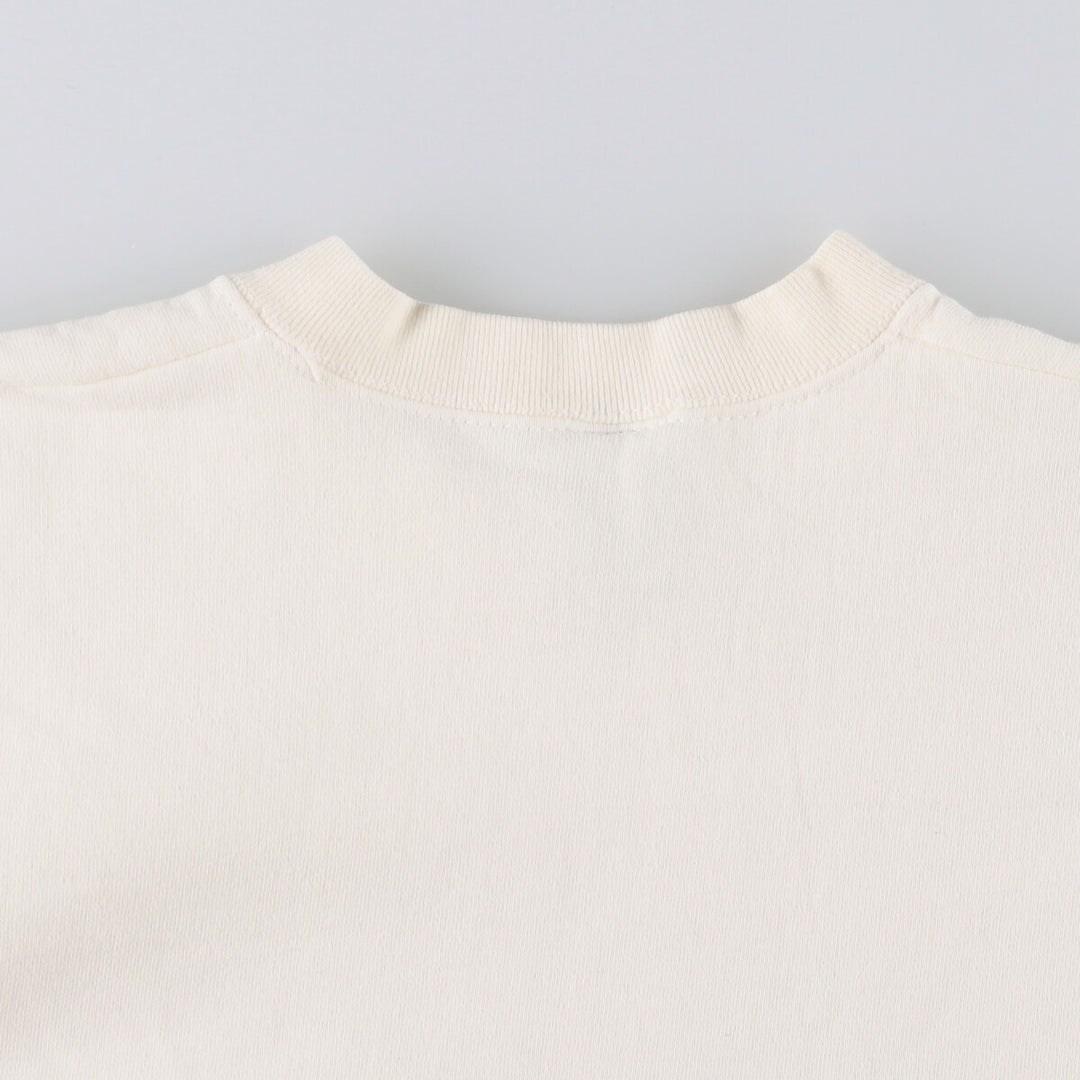90'S Fruit of the Loom printed sweatshirt, made in the USA, men's XL size, vintage cotton unbleached Vintage Second Hand