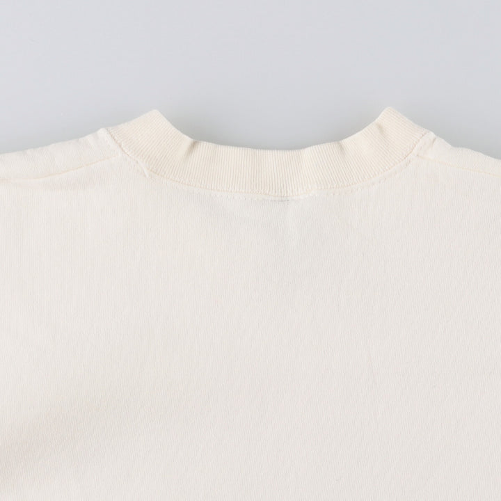 90'S Fruit of the Loom printed sweatshirt, made in the USA, men's XL size, vintage cotton unbleached Vintage Second Hand