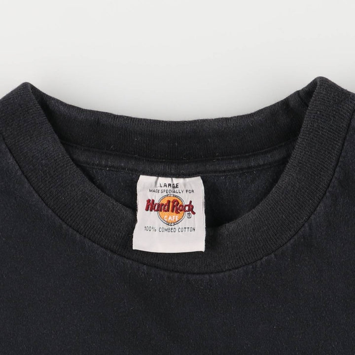 HARD ROCK CAFE Hard Rock Cafe COPENHAGEN Advertising T-shirt, Men's Size L cotton black type Vintage Second Hand