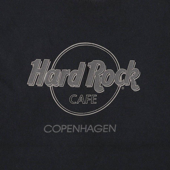 HARD ROCK CAFE Hard Rock Cafe COPENHAGEN Advertising T-shirt, Men's Size L cotton black type Vintage Second Hand