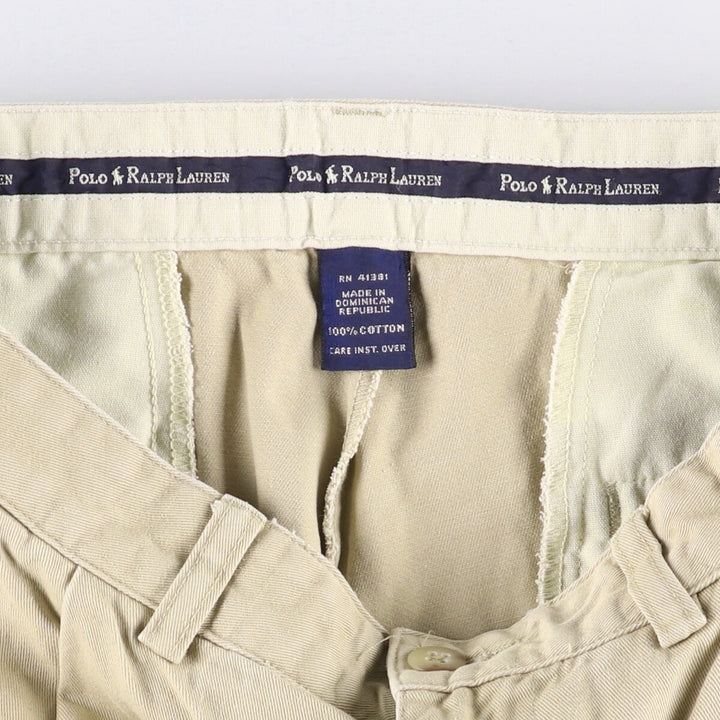Ralph Lauren Polo Ralph Lauren Two-pleat Chino Pants Men's W30 cotton Beige type Vintage Second Hand