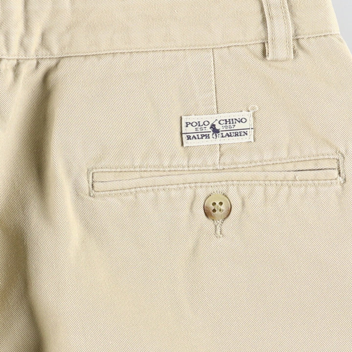 Ralph Lauren Polo Ralph Lauren Two-pleat Chino Pants Men's W30 cotton Beige type Vintage Second Hand