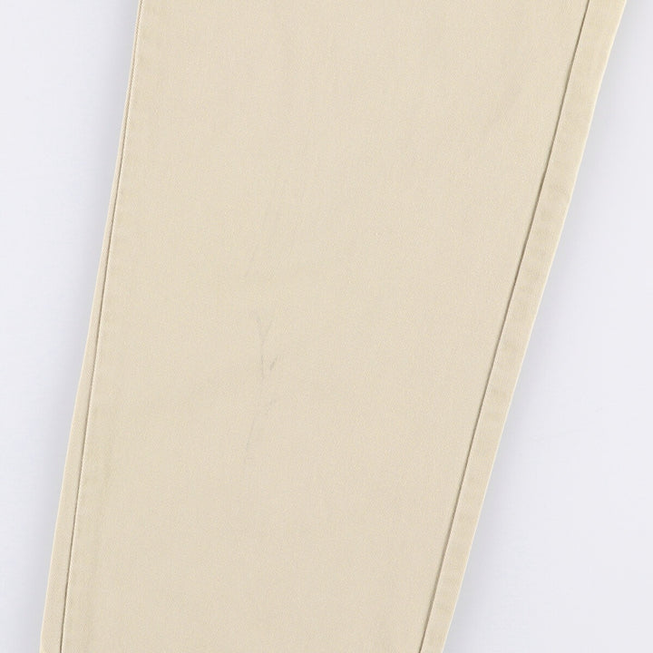 Ralph Lauren Polo Ralph Lauren Two-pleat Chino Pants Men's W30 cotton Beige type Vintage Second Hand