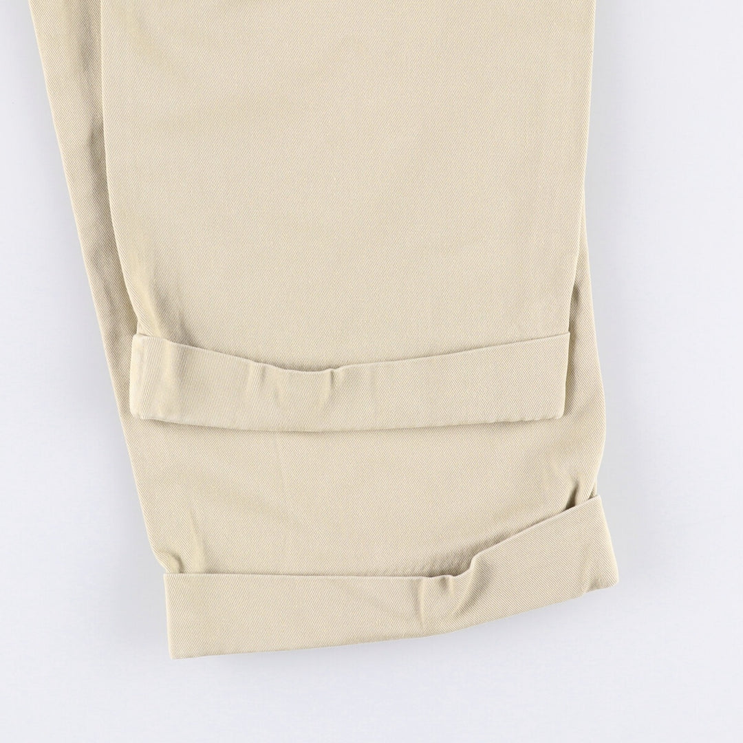 Ralph Lauren Polo Ralph Lauren Two-pleat Chino Pants Men's W30 cotton Beige type Vintage Second Hand