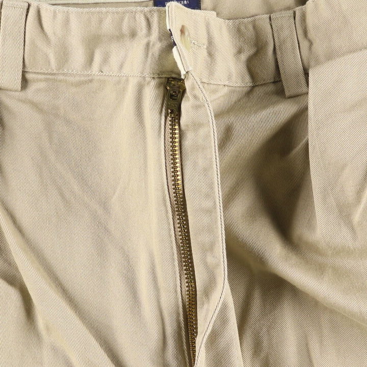 Ralph Lauren Polo Ralph Lauren Two-pleat Chino Pants for Men, W34 equivalent cotton Beige type Vintage Second Hand