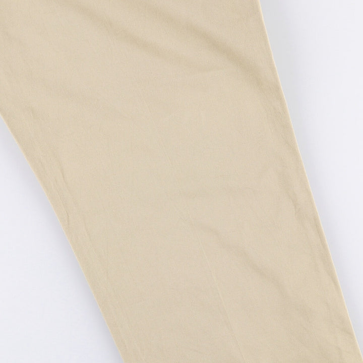 Ralph Lauren Polo Ralph Lauren Two-pleat Chino Pants for Men, W34 equivalent cotton Beige type Vintage Second Hand