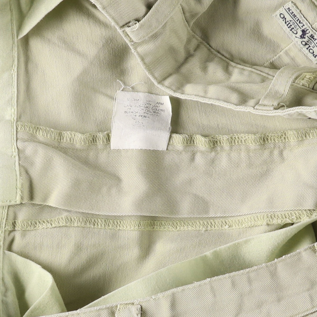 Ralph Lauren Polo Ralph Lauren Two-pleat Chino Pants for Men, W35 cotton Beige type Vintage Second Hand