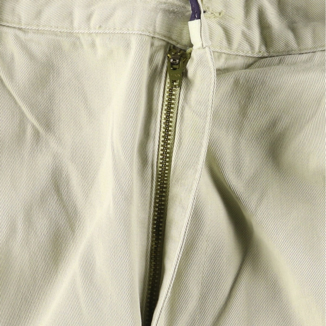 Ralph Lauren Polo Ralph Lauren Two-pleat Chino Pants for Men, W35 cotton Beige type Vintage Second Hand