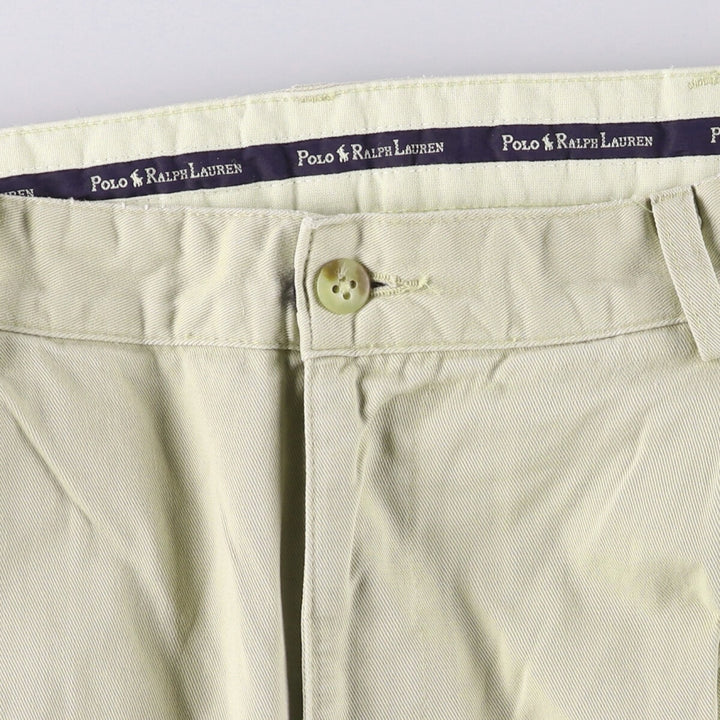 Ralph Lauren Polo Ralph Lauren Two-pleat Chino Pants for Men, W35 cotton Beige type Vintage Second Hand