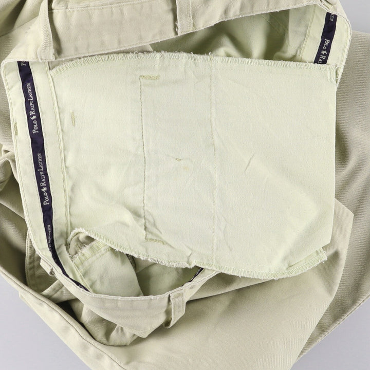 Ralph Lauren Polo Ralph Lauren Two-pleat Chino Pants for Men, W35 cotton Beige type Vintage Second Hand