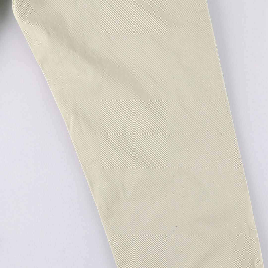Ralph Lauren Polo Ralph Lauren Two-pleat Chino Pants for Men, W35 cotton Beige type Vintage Second Hand
