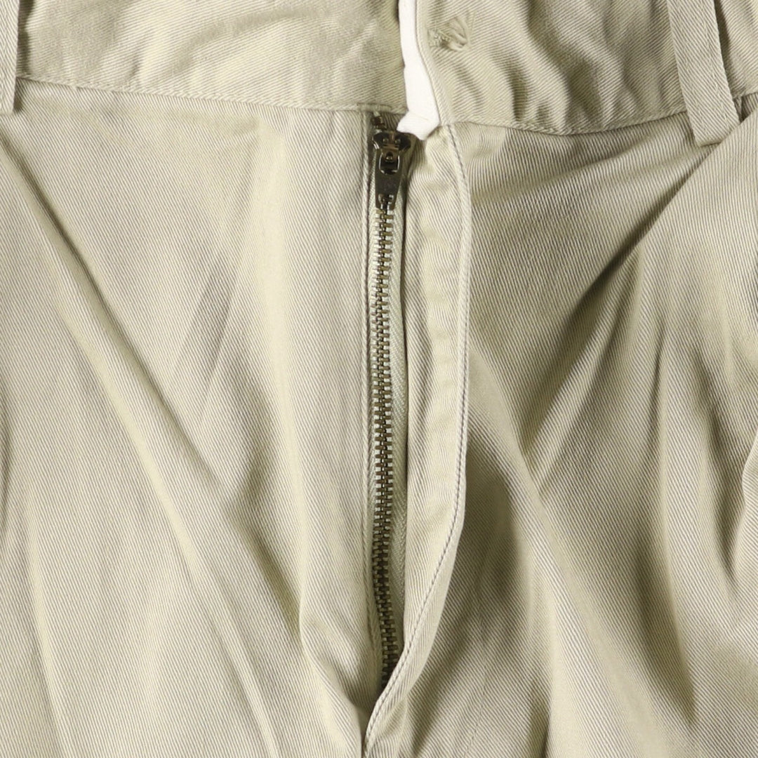 Ralph Lauren POLO by Ralph Lauren HAMMOND PANT, two-pleat chino pants, men's, W33 equivalent cotton Beige type Vintage Second Hand