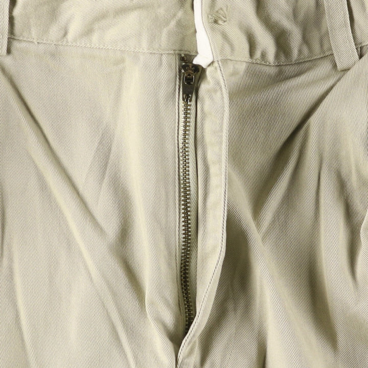 Ralph Lauren POLO by Ralph Lauren HAMMOND PANT, two-pleat chino pants, men's, W33 equivalent cotton Beige type Vintage Second Hand