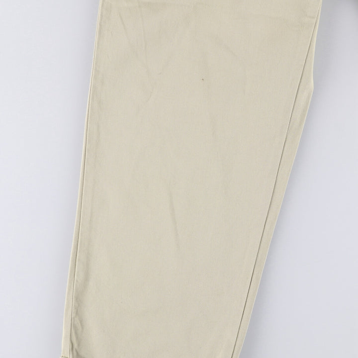 Ralph Lauren POLO by Ralph Lauren HAMMOND PANT, two-pleat chino pants, men's, W33 equivalent cotton Beige type Vintage Second Hand