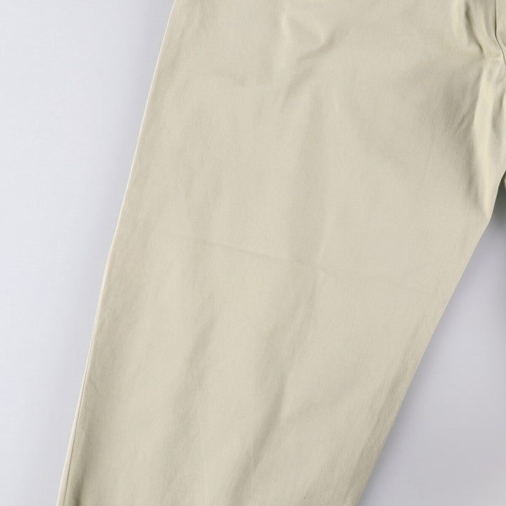 Ralph Lauren POLO by Ralph Lauren HAMMOND PANT, two-pleat chino pants, men's, W33 equivalent cotton Beige type Vintage Second Hand