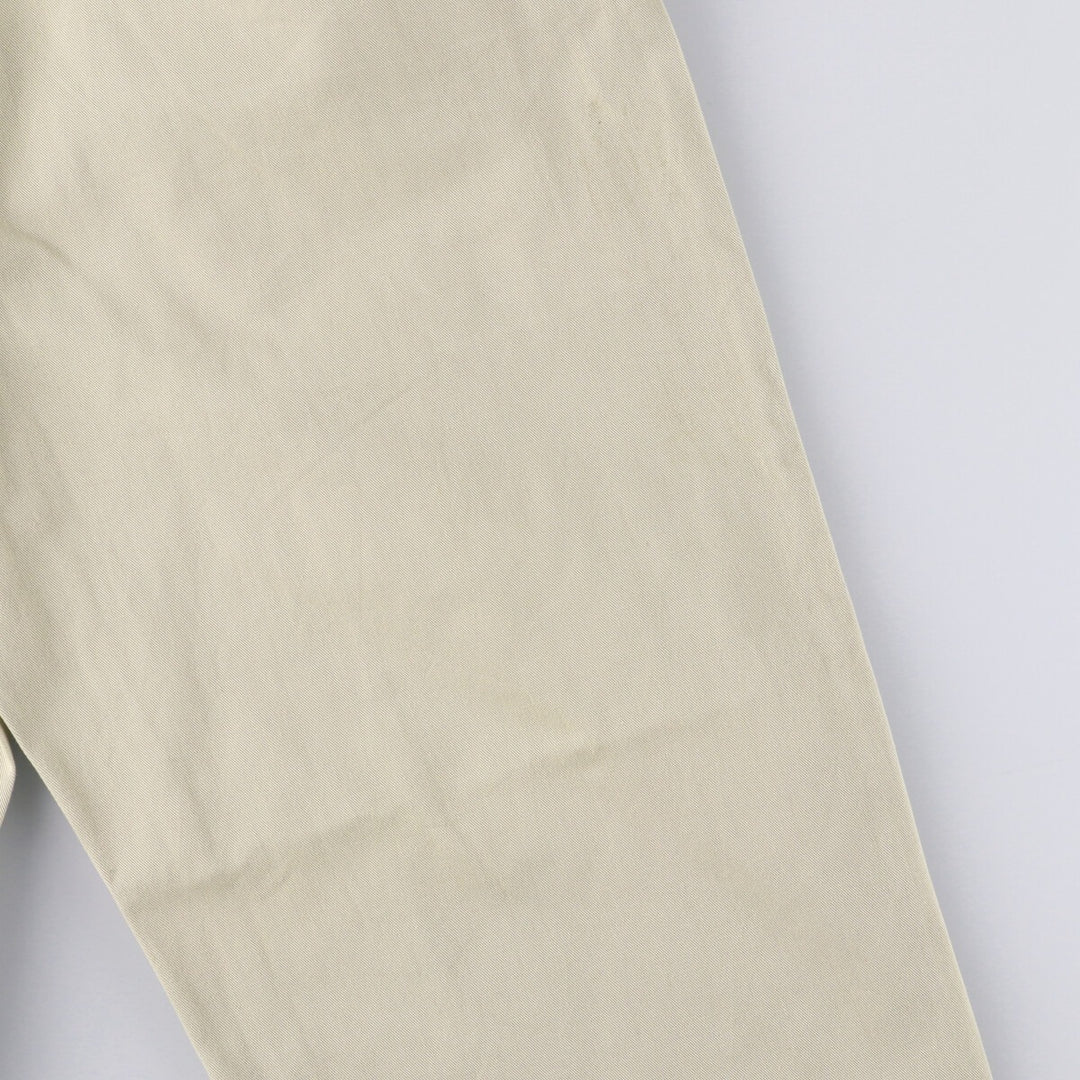 Ralph Lauren POLO by Ralph Lauren HAMMOND PANT, two-pleat chino pants, men's, W33 equivalent cotton Beige type Vintage Second Hand