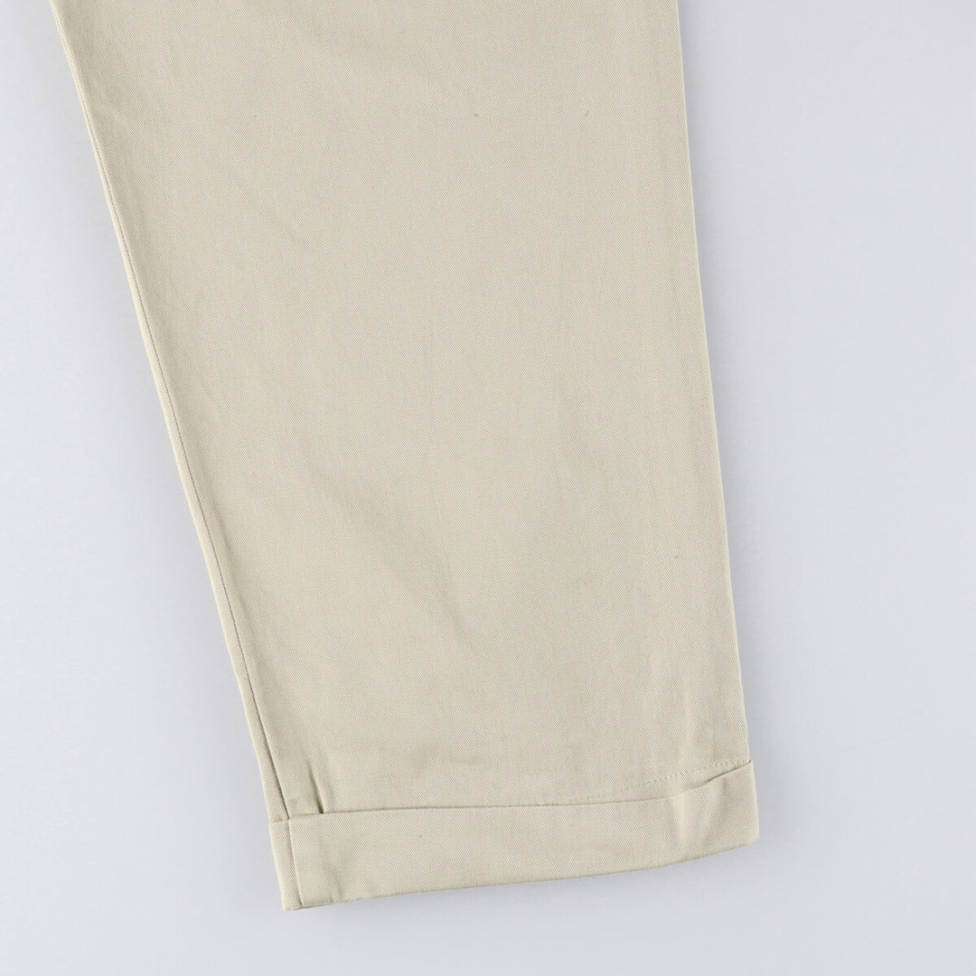 Ralph Lauren POLO by Ralph Lauren HAMMOND PANT, two-pleat chino pants, men's, W33 equivalent cotton Beige type Vintage Second Hand