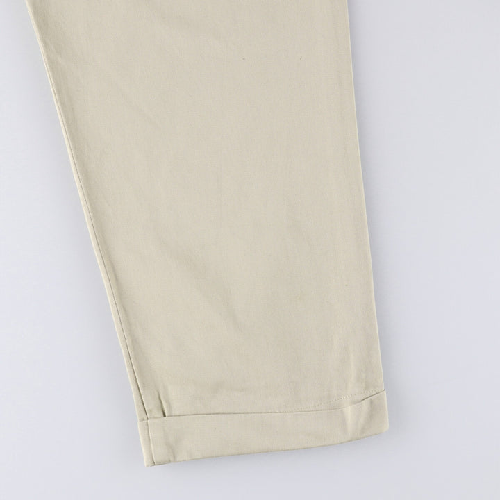 Ralph Lauren POLO by Ralph Lauren HAMMOND PANT, two-pleat chino pants, men's, W33 equivalent cotton Beige type Vintage Second Hand