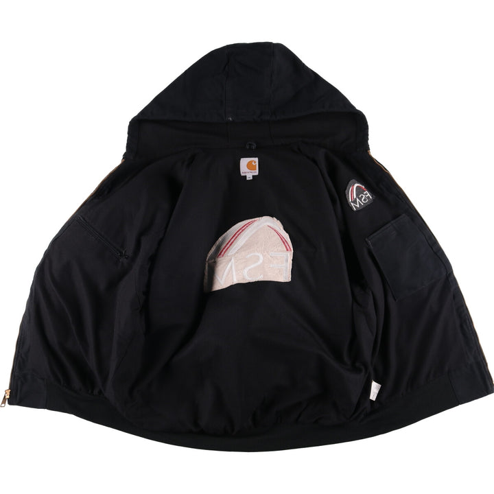 Carhartt Active Jacket Duck Full Zip Parka Made in USA Men's XL cotton black type Vintage Second Hand